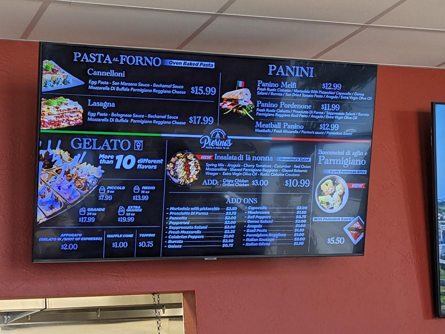 Pierino's Pasta & Pizza To Go