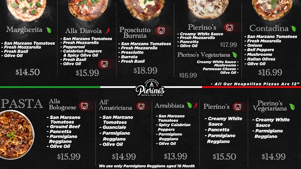 Pierino's Pasta & Pizza To Go Menu image 2